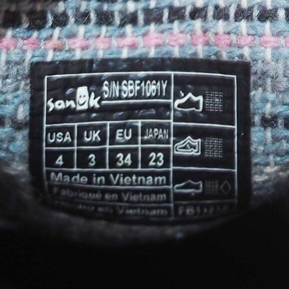 Sanuk Vagabond Slip-on Casual Shoes "Black" SBF1061Y Youth 4 - Picture 10 of 11